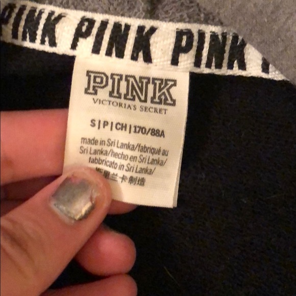 PINK crop top zip up hoodie - Picture 4 of 4